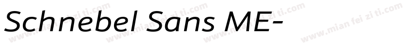 Schnebel Sans ME字体转换